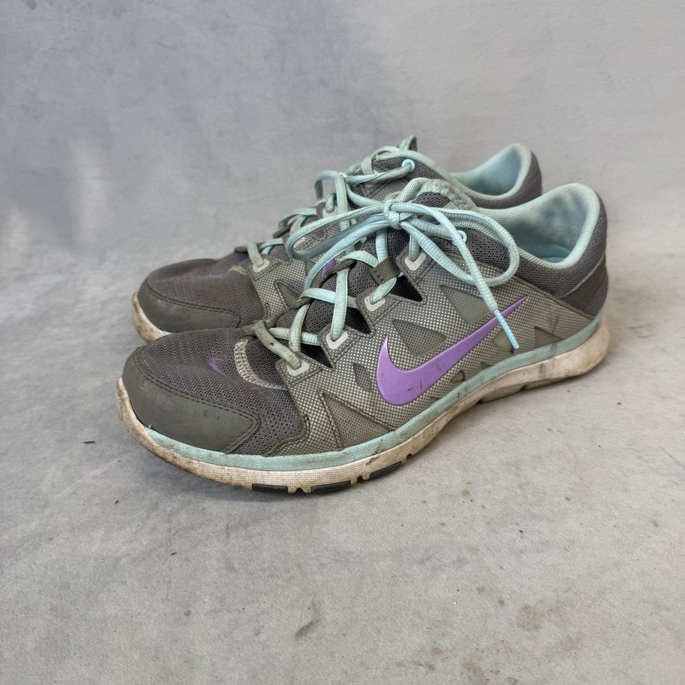 Nike Training Shoes Womens Size 9.5 Gray Purple Teal Running Sneakers - Picture 4 of 10